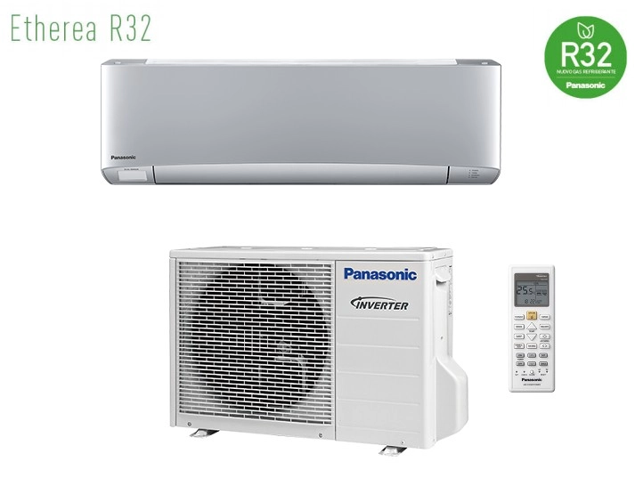 Climatizzatore Condizionatore Panasonic Inverter+ Serie Etherea Da 7000 Btu Gas R-32 Cs-xz20vkew In A++ Silver